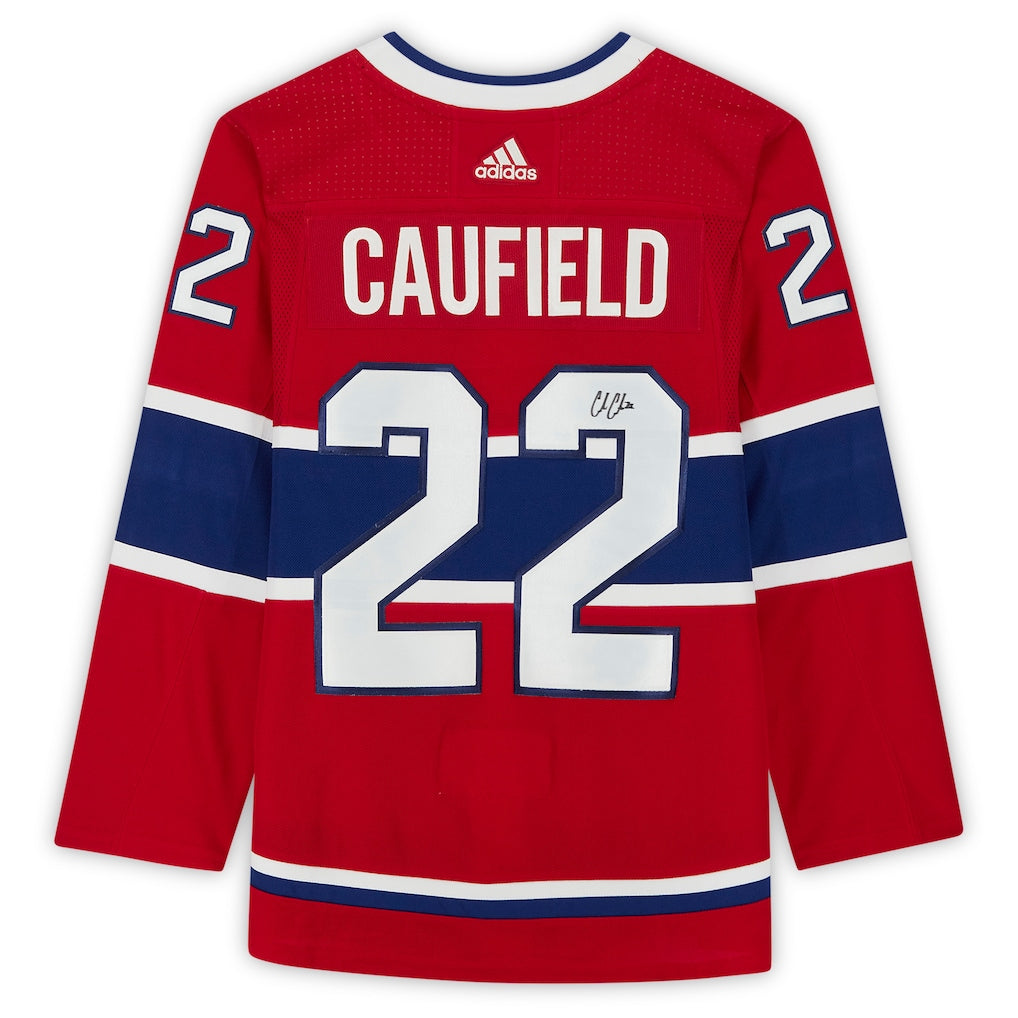 Cole Caufield Montreal Canadiens Autographed Adidas Red Authentic Jersey (Fanatics Authentic)