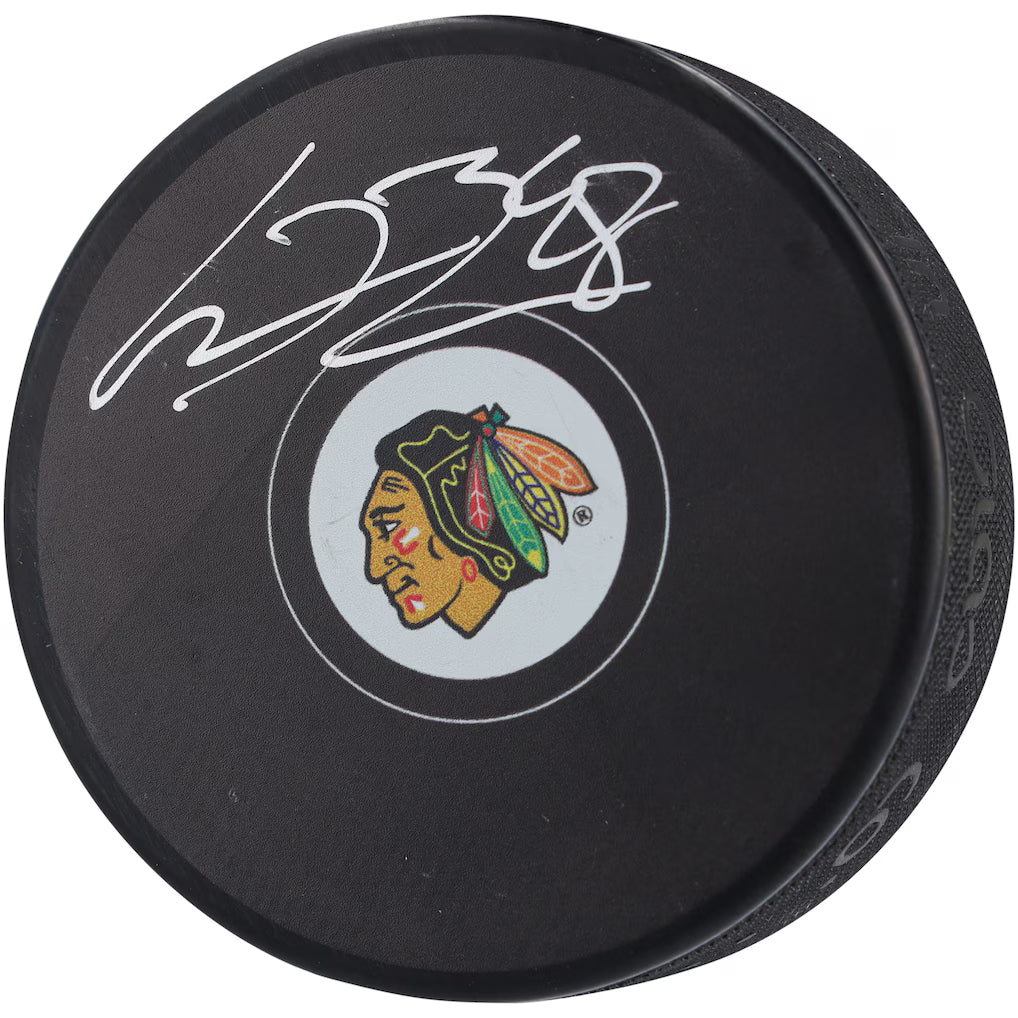 Connor Bedard Chicago Blackhawks Autographed Hockey Puck (Fanatics Authentic)