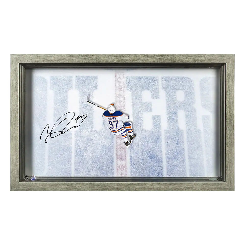 Connor McDavid Autographed "Great from Above" Acrylic Display (Upper Deck Authenticated)
