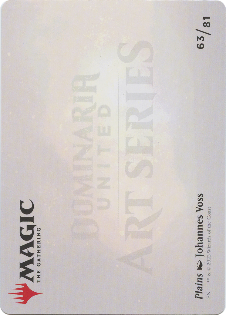 Plains // Plains (ADMU-063) - Dominaria United Art Series (Borderless) Foil