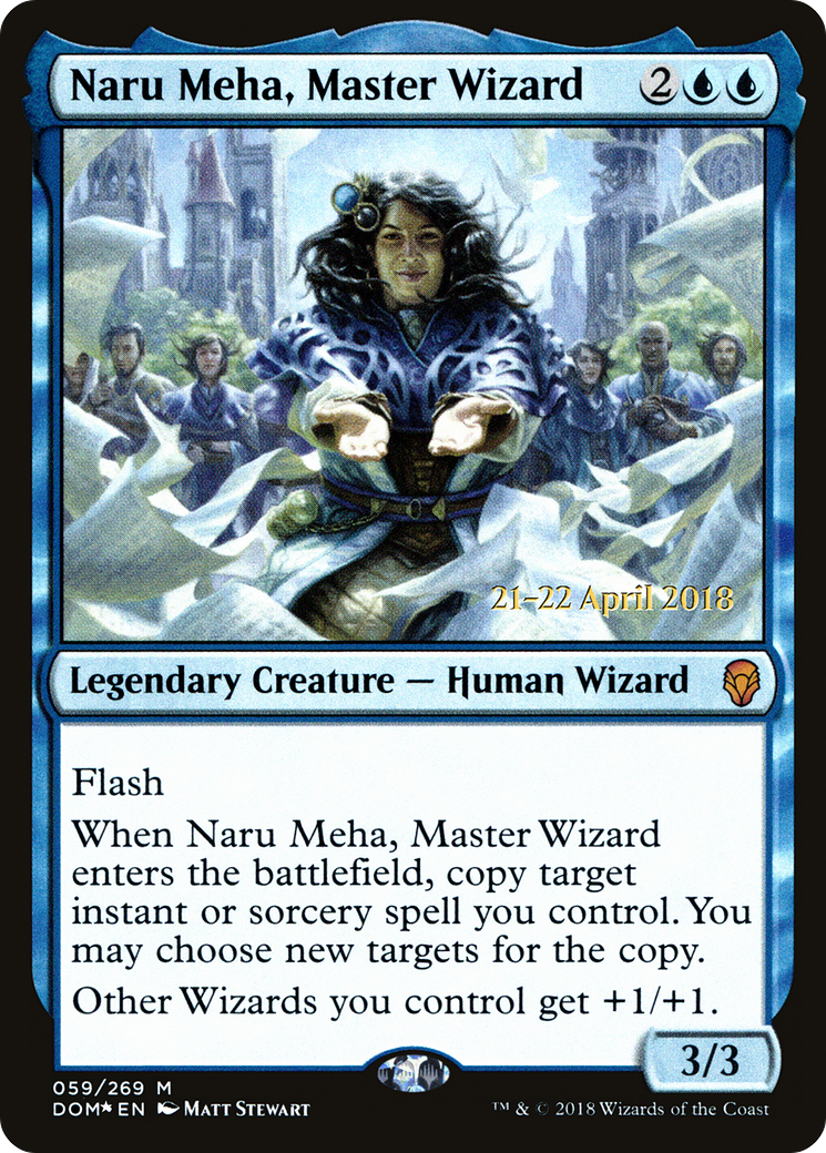 Naru Meha, Master Wizard (PRE-059) - Dominaria Promos Foil