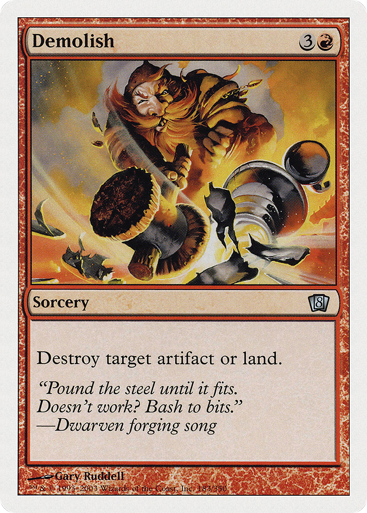 Demolish (8ED-183) - 8th Edition Foil