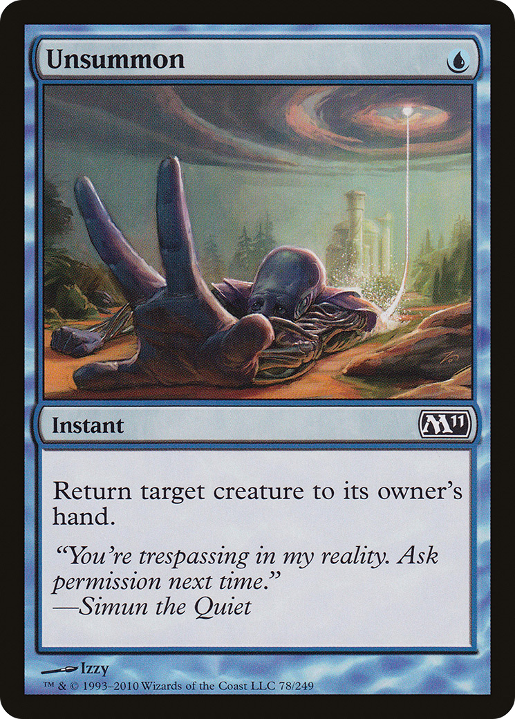 Unsummon (M11-078) - Magic 2011