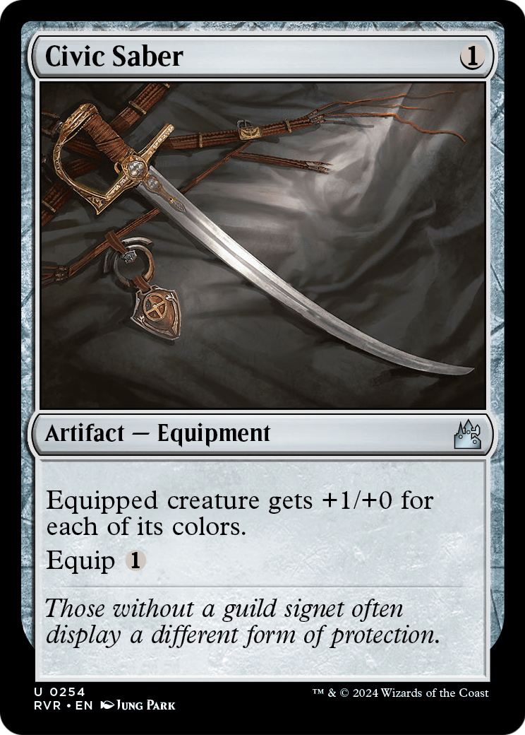 Civic Saber (RVR-254) - Ravnica Remastered Foil