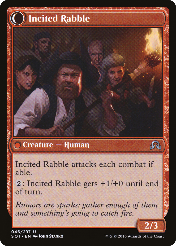 Town Gossipmonger (SOI-046) - Shadows over Innistrad: (Double Faced Transform)