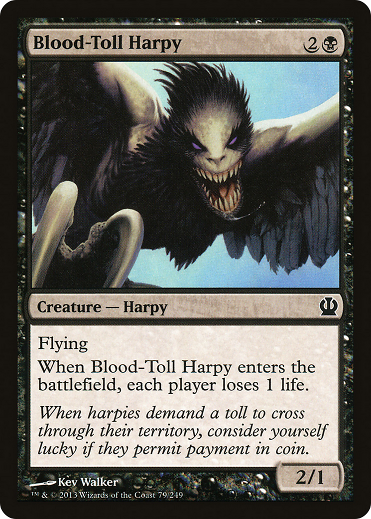 Blood-Toll Harpy (THS-079) - Theros Foil