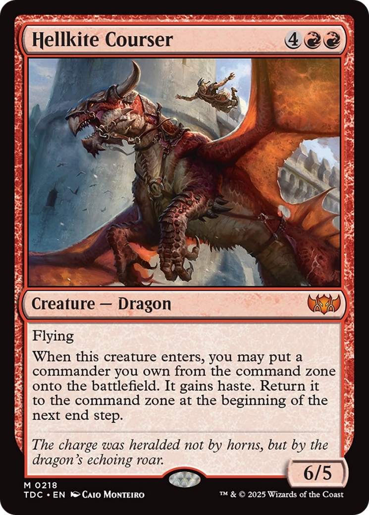 Hellkite Courser (TDC-218) - Commander: Tarkir: Dragonstorm