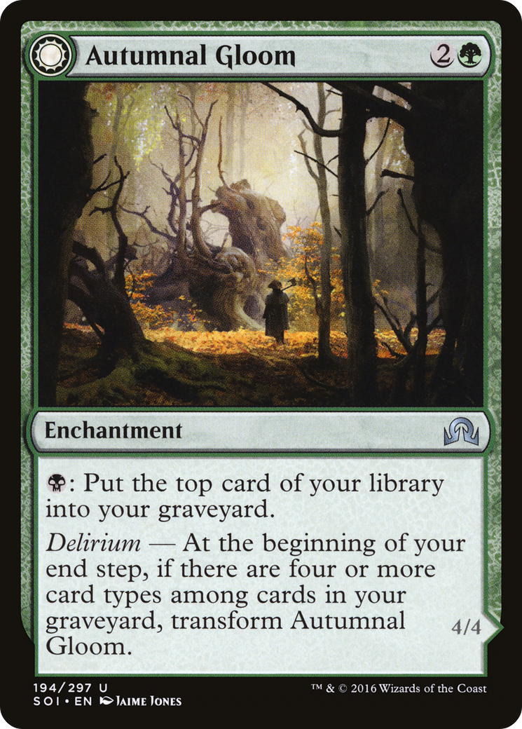 Autumnal Gloom (SOI-194) - Shadows over Innistrad: (Double Faced Transform) Foil