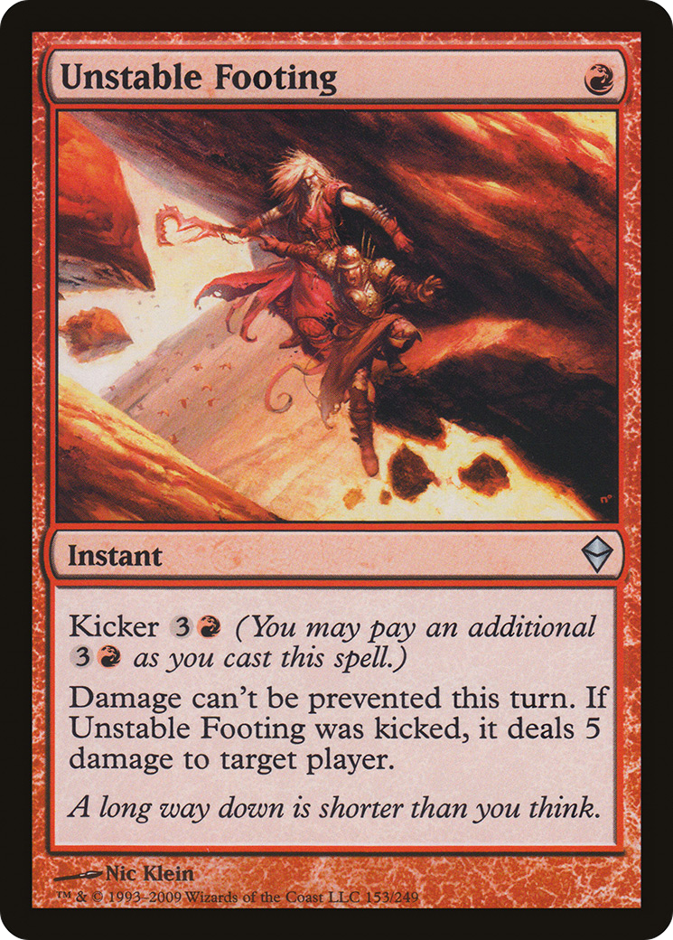 Unstable Footing (ZEN-153) - Zendikar