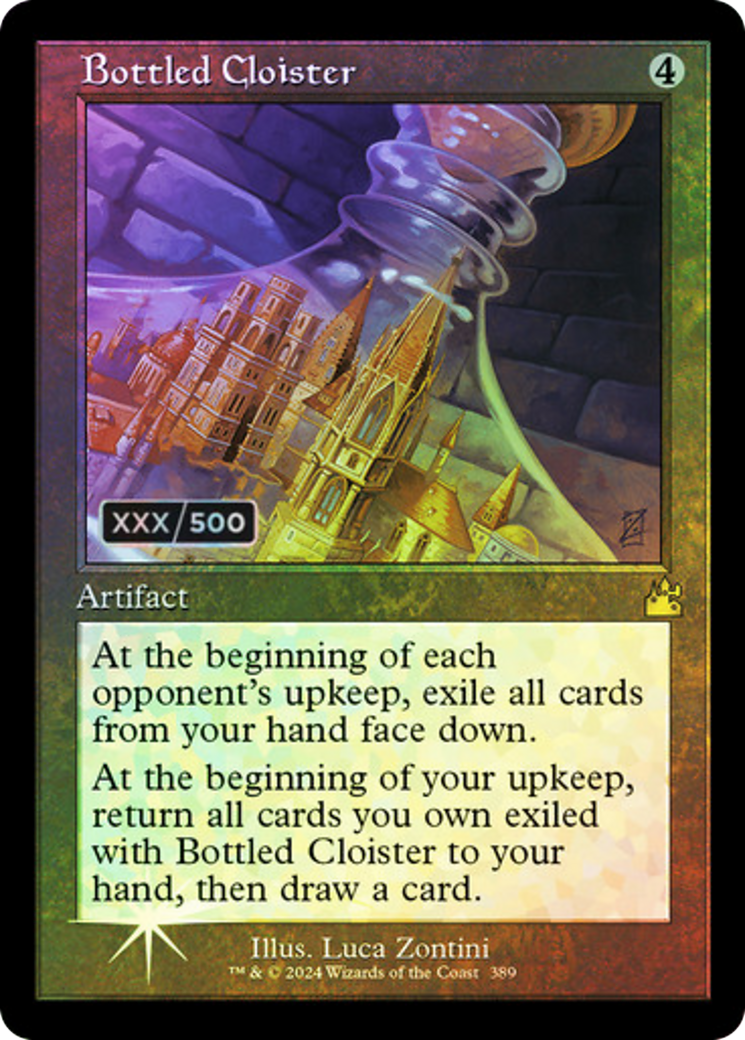Bottled Cloister (Retro Frame) (Serial Numbered) (RVR-389) - Ravnica Remastered Foil