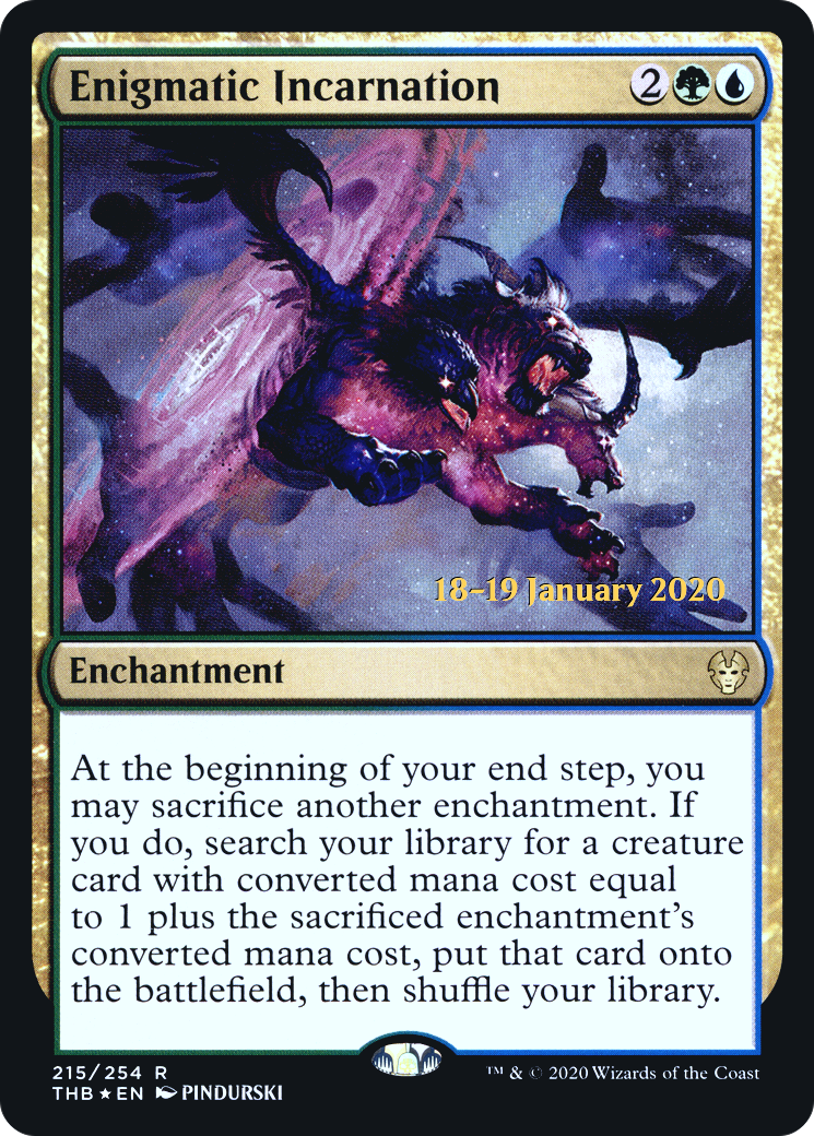 Enigmatic Incarnation (PRE-215) - Theros Beyond Death Promos Foil
