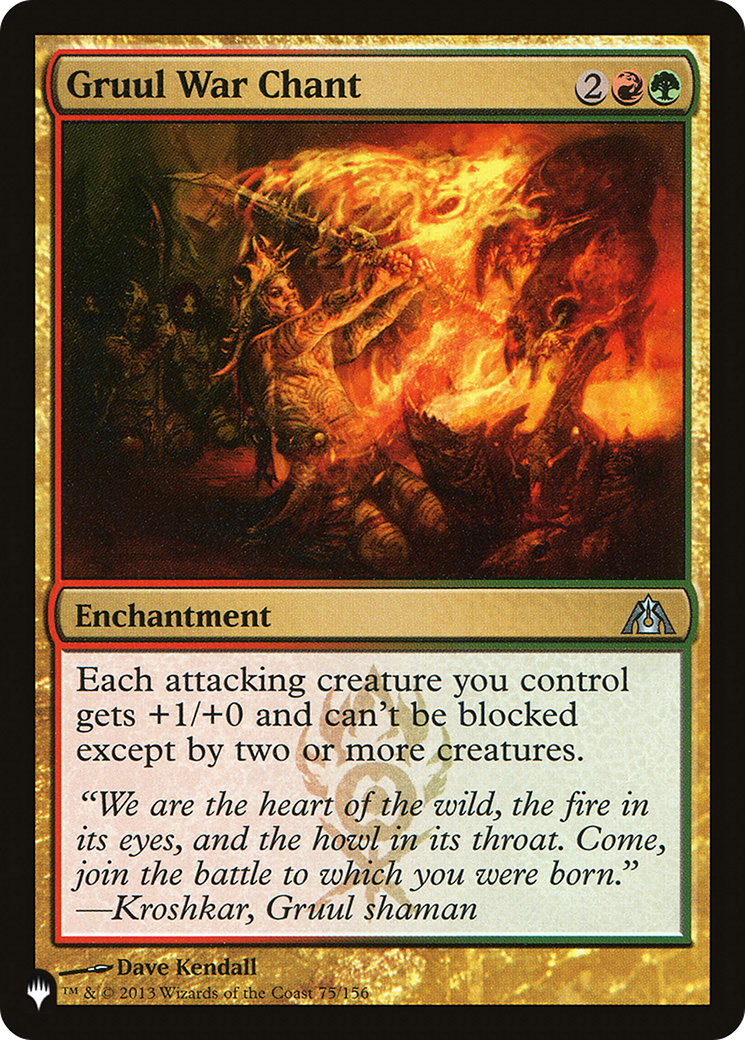 Gruul War Chant (LIST-75/156) - The List