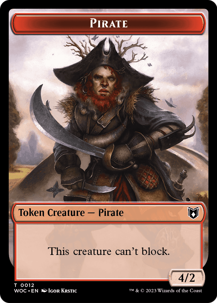 Pirate (TWOC-012) - Wilds of Eldraine Commander Tokens Foil