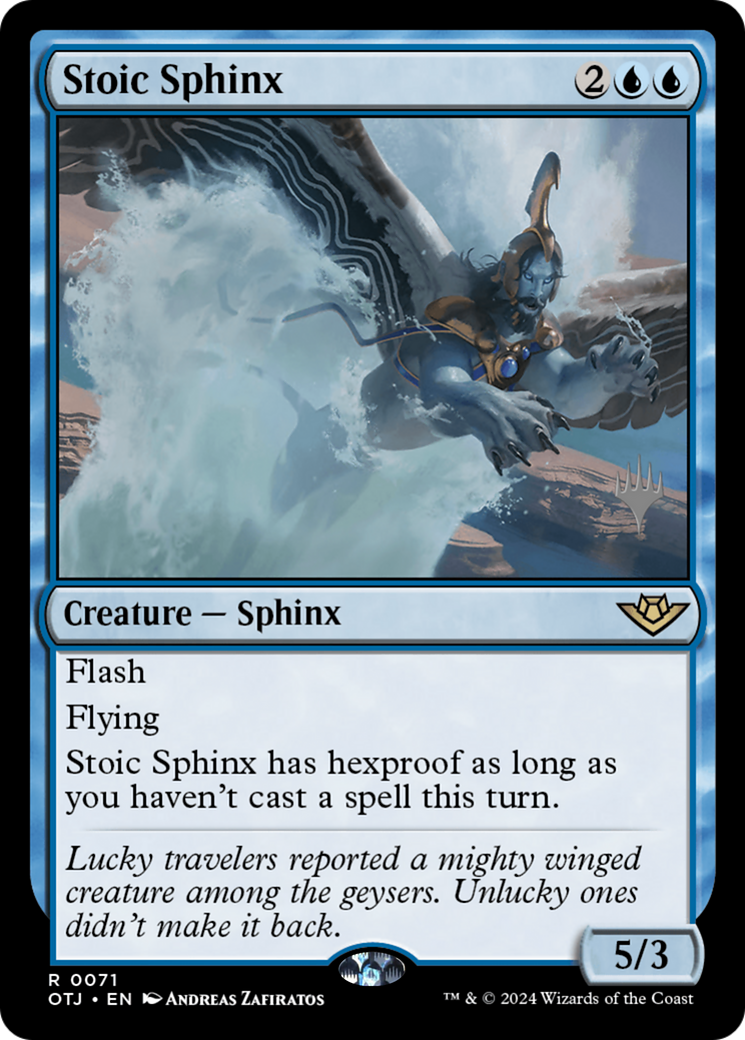 Stoic Sphinx (PPOTJ-071) - Outlaws of Thunder Junction Promos