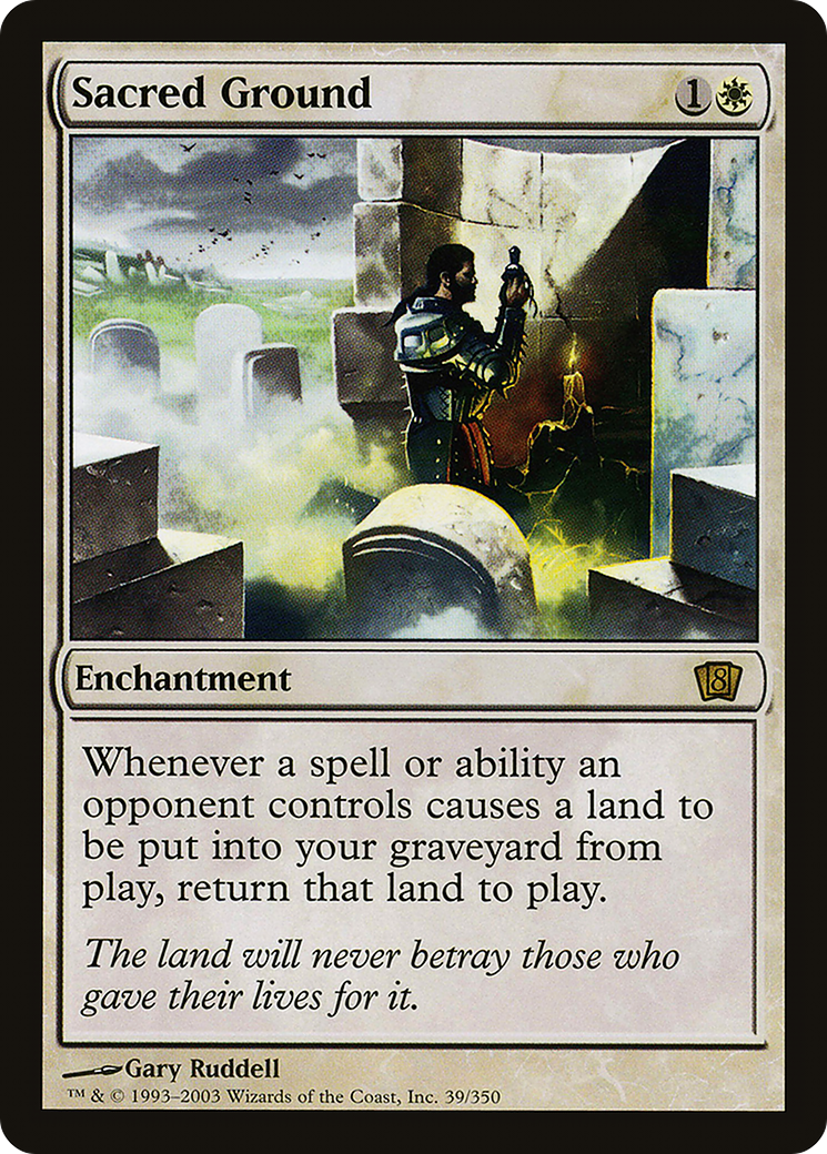 Sacred Ground (8ED-039) - 8th Edition Foil