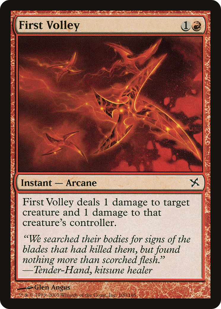 First Volley (BOK-100) - Betrayers of Kamigawa Foil