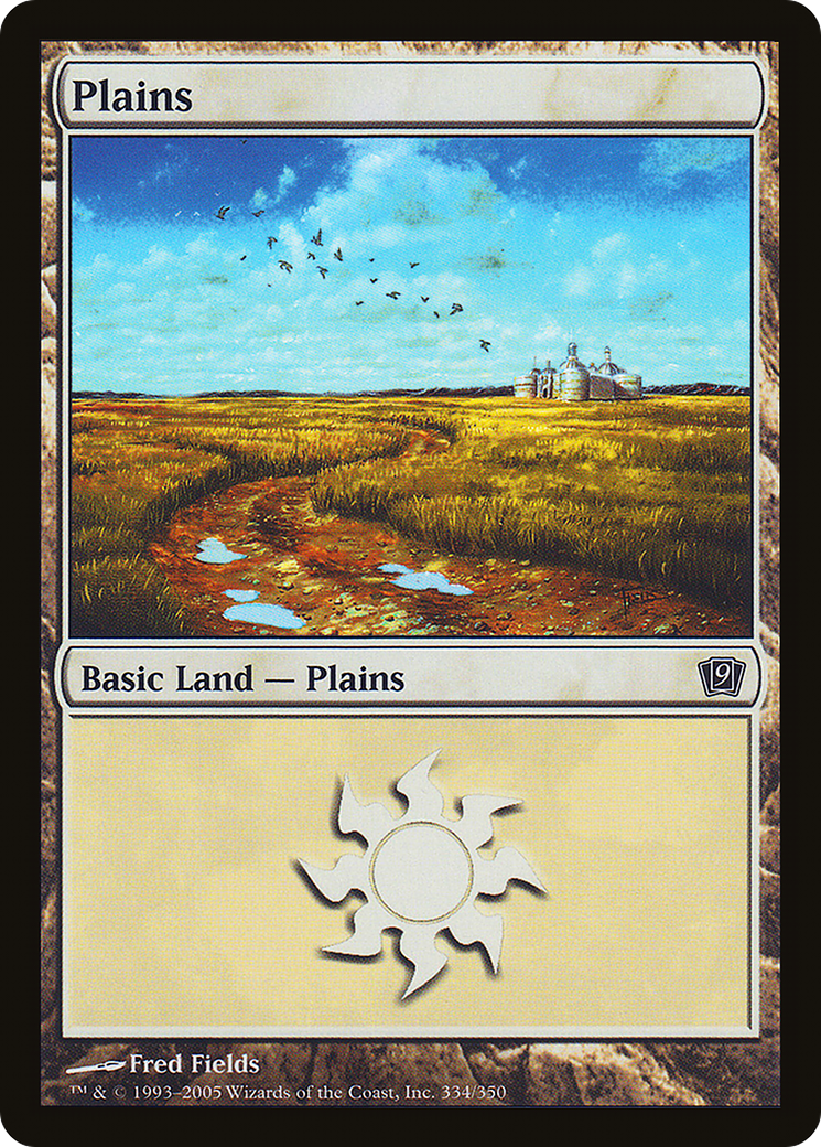 Plains (334) (9ED-334) - 9th Edition Foil
