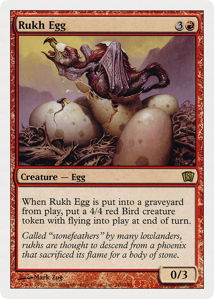 Rukh Egg (8ED-216) - 8th Edition Foil