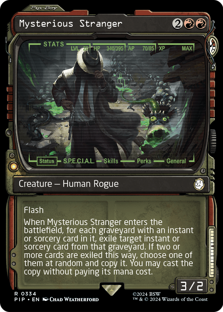Mysterious Stranger (Showcase) (PIP-334) - Fallout: (Showcase) Foil