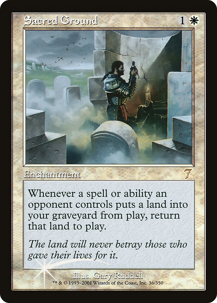 Sacred Ground (7ED-036) - 7th Edition Foil