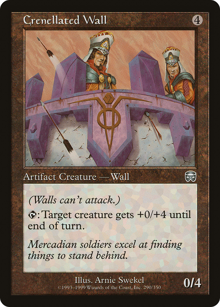Crenellated Wall (MMQ-290) - Mercadian Masques