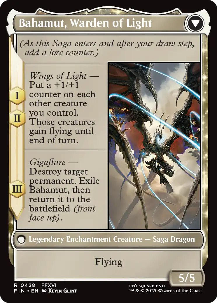 Dion, Bahamut's Dominant (Extended Art) (FIN-428) - FINAL FANTASY: (enchantment, Extended Art) Foil