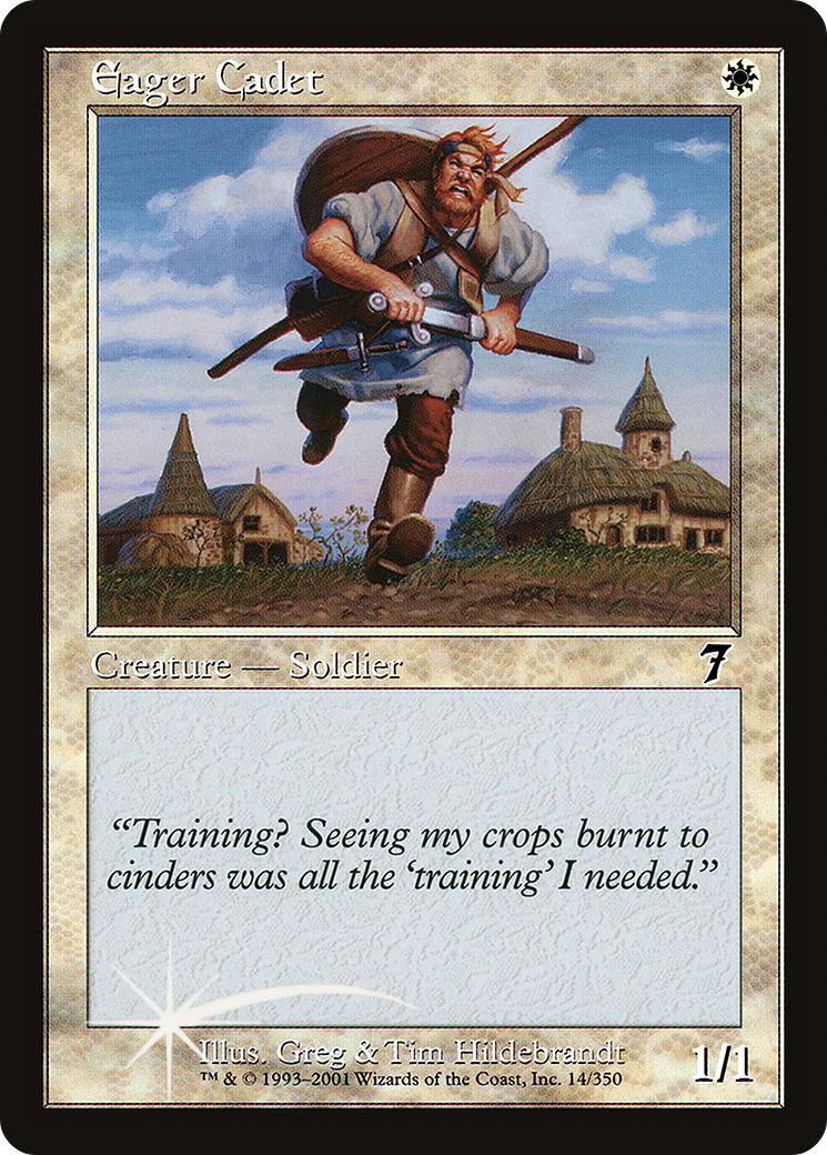 Eager Cadet (7ED-014) - 7th Edition Foil