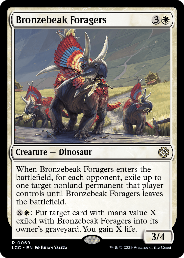 Bronzebeak Foragers (LCC-069) - The Lost Caverns of Ixalan Commander