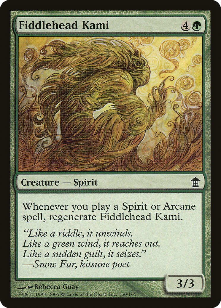 Fiddlehead Kami (SOK-130) - Saviors of Kamigawa Foil