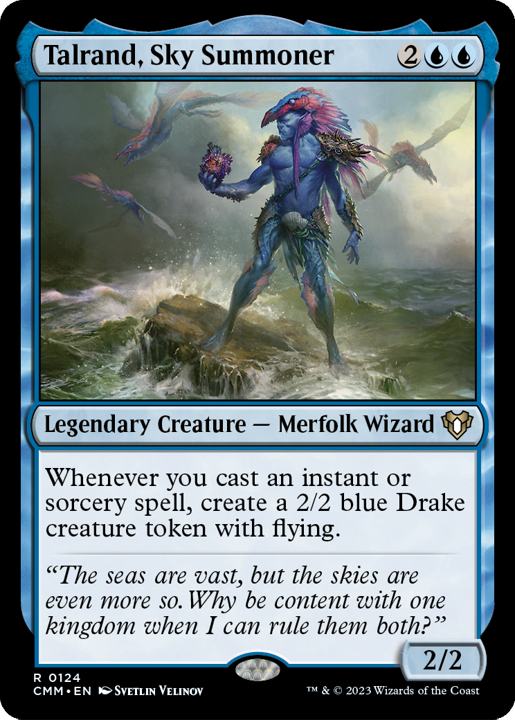 Talrand, Sky Summoner (CMM-124) - Commander Masters Foil