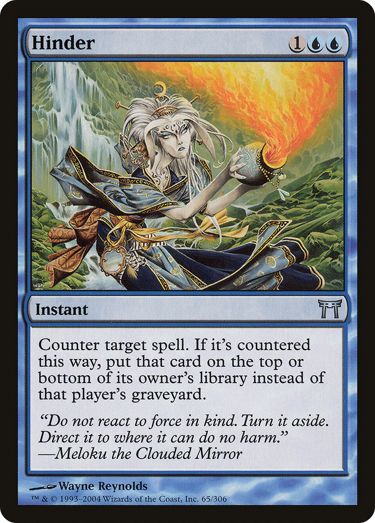 Hinder (CHK-065) - Champions of Kamigawa Foil