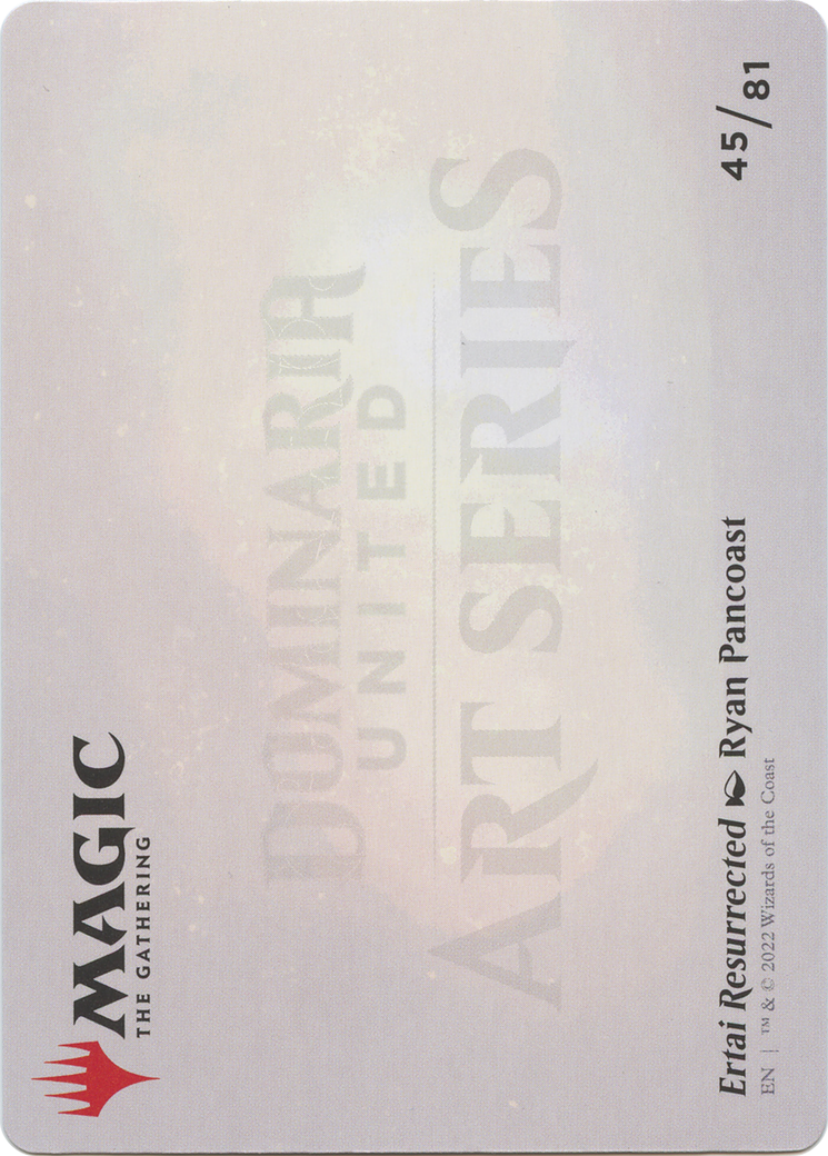 Ertai Resurrected // Ertai Resurrected (ADMU-045) - Dominaria United Art Series (Borderless) Foil