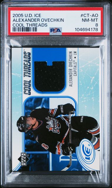 2005-06 Upper Deck Ice Cool Threads #CT-AO Alexander Ovechkin PSA 8 (Rookie) | Eastridge Sports Cards