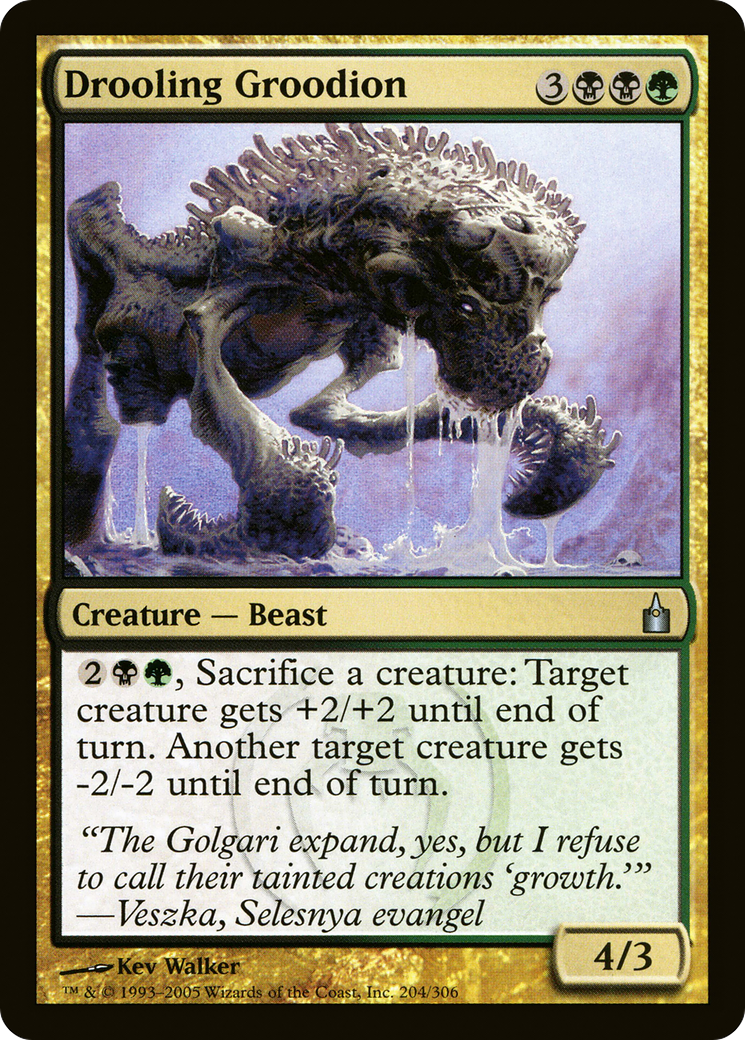 Drooling Groodion (RAV-204) - Ravnica: City of Guilds Foil