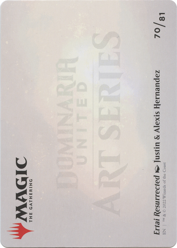 Ertai Resurrected // Ertai Resurrected (ADMU-070) - Dominaria United Art Series (Borderless) Foil