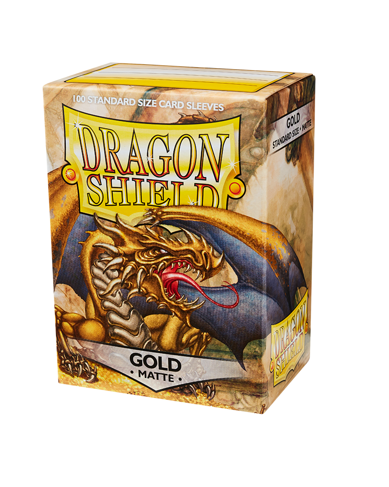 Dragon Shield Matte Card Sleeves 100ct - Gold | Eastridge Sports Cards