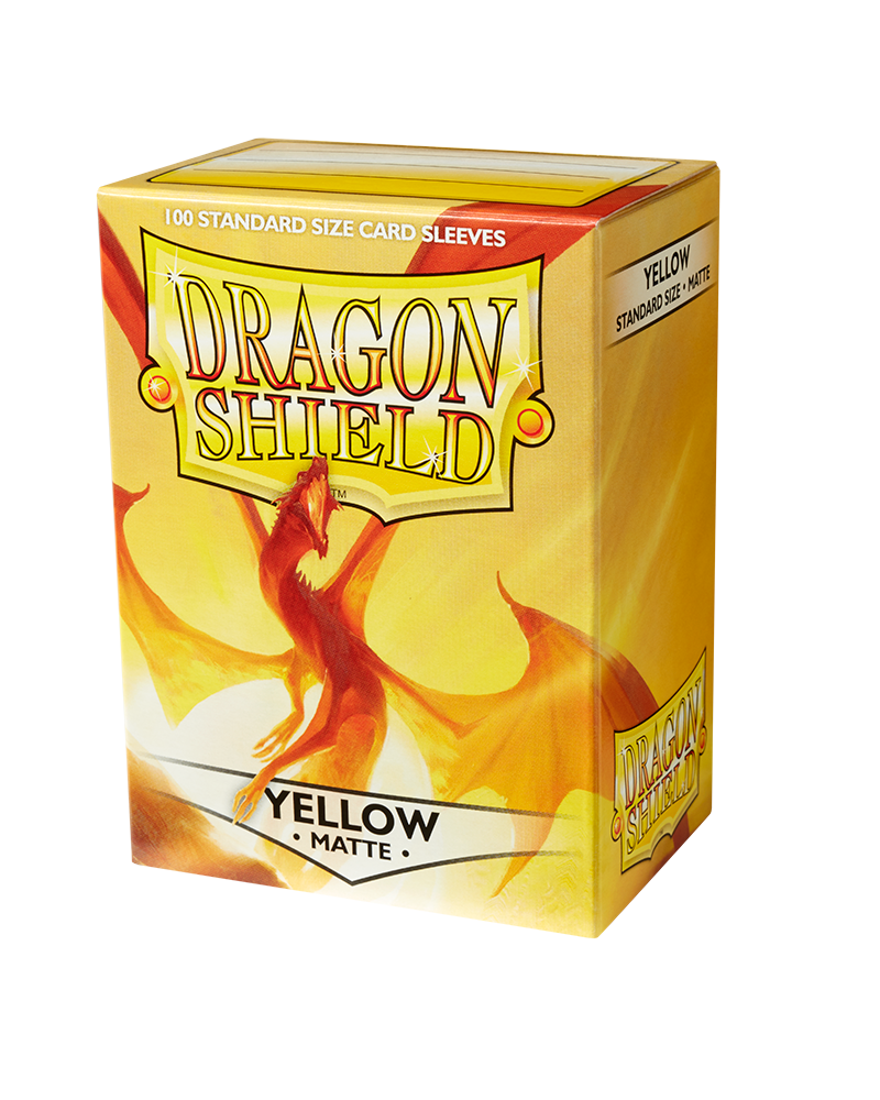Dragon Shield Matte Card Sleeves 100ct - Yellow | Eastridge Sports Cards