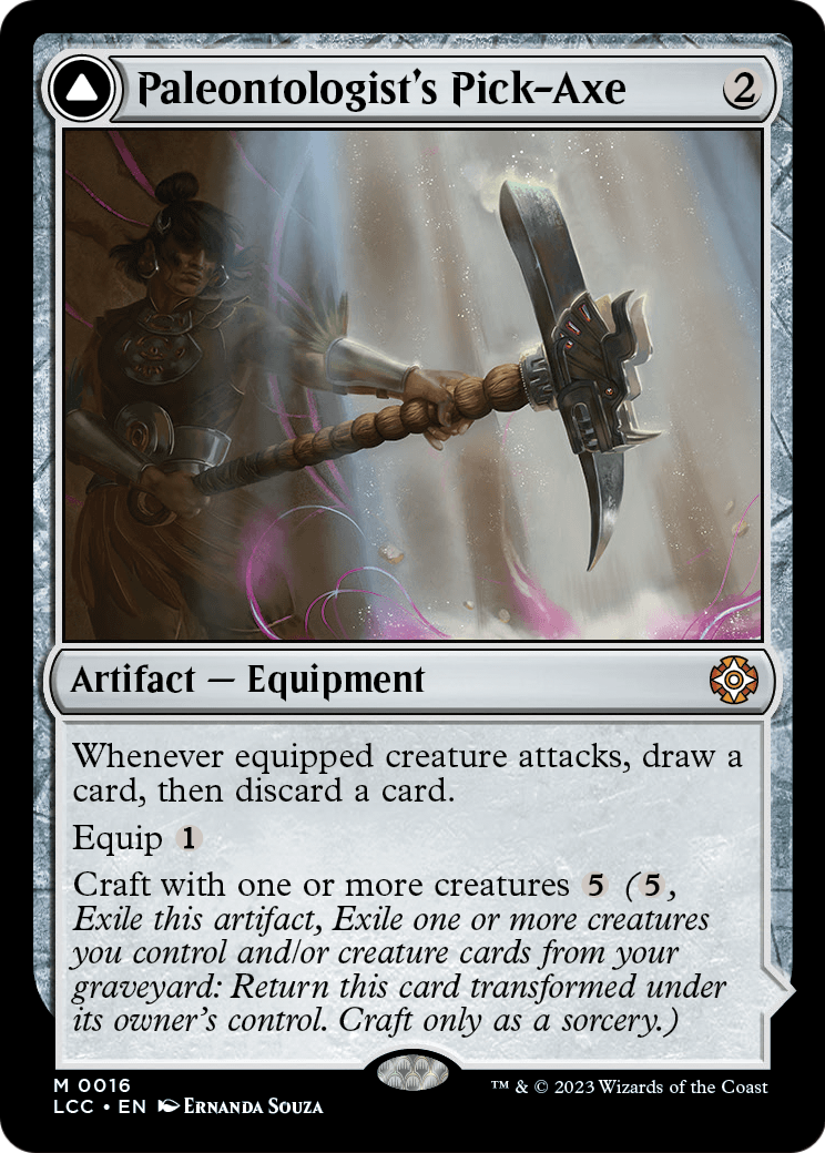 Paleontologist's Pick-Axe (LCC-016) - The Lost Caverns of Ixalan Commander Foil