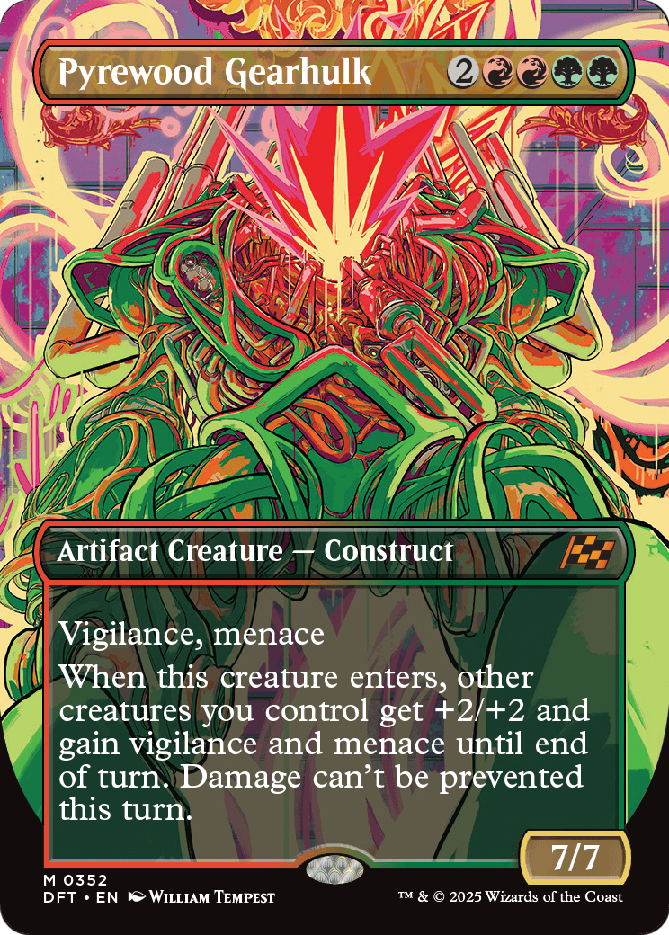 Pyrewood Gearhulk (Borderless) (DFT-352) - Aetherdrift