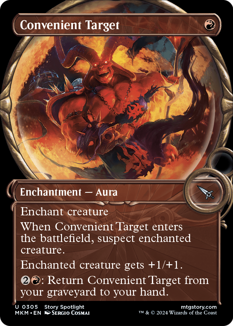 Convenient Target (Showcase) (MKM-305) - Murders at Karlov Manor: (Showcase) Foil