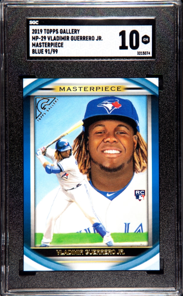 2019 Topps Gallery Masterpiece Blue #MP-29 Vladimir Guerrero Jr. #91/99 SGC 10 (Rookie) | Eastridge Sports Cards