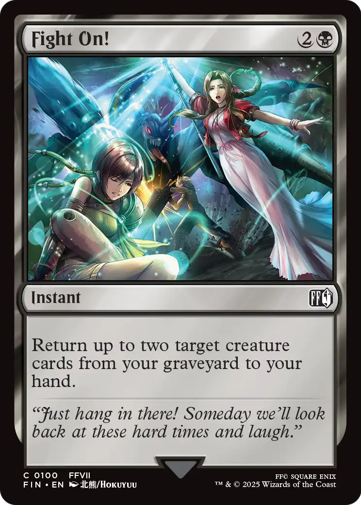 Fight On! (FIN-100) - FINAL FANTASY Foil