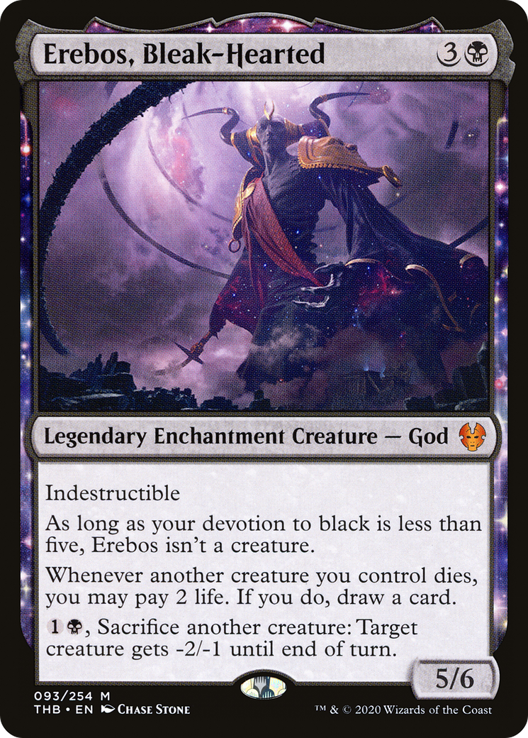 Erebos, Bleak-Hearted (THB-093) - Theros Beyond Death: (enchantment)