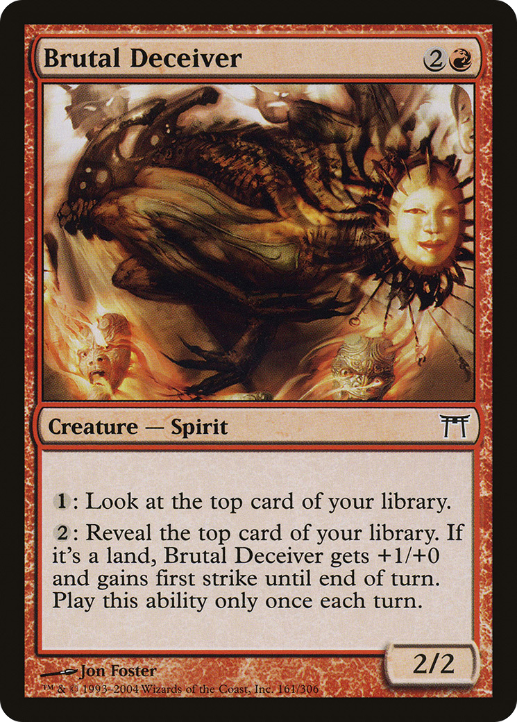Brutal Deceiver (CHK-161) - Champions of Kamigawa Foil