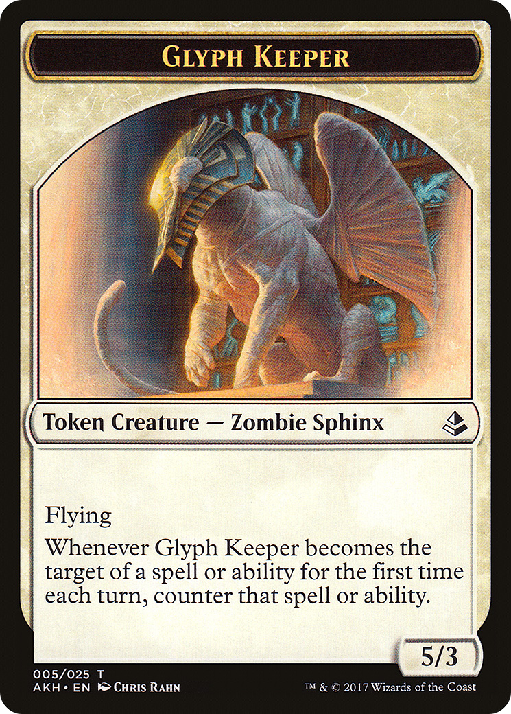 Glyph Keeper Token (AKH-005) - Amonkhet Tokens