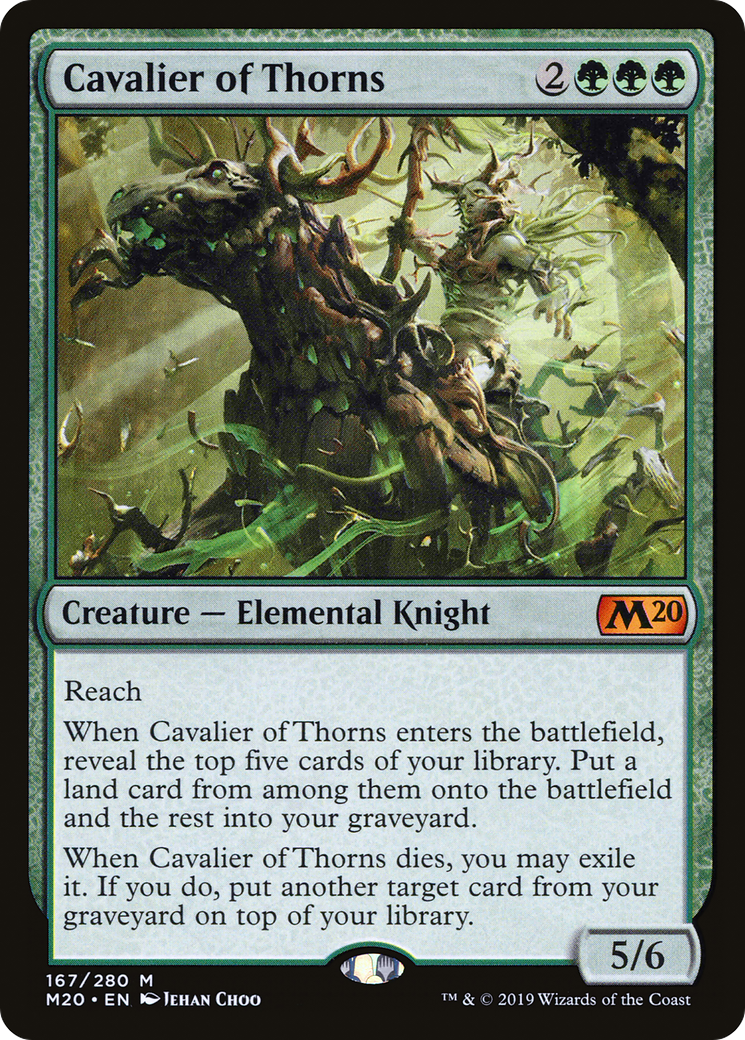 Cavalier of Thorns (M20-167) - Core Set 2020 Foil