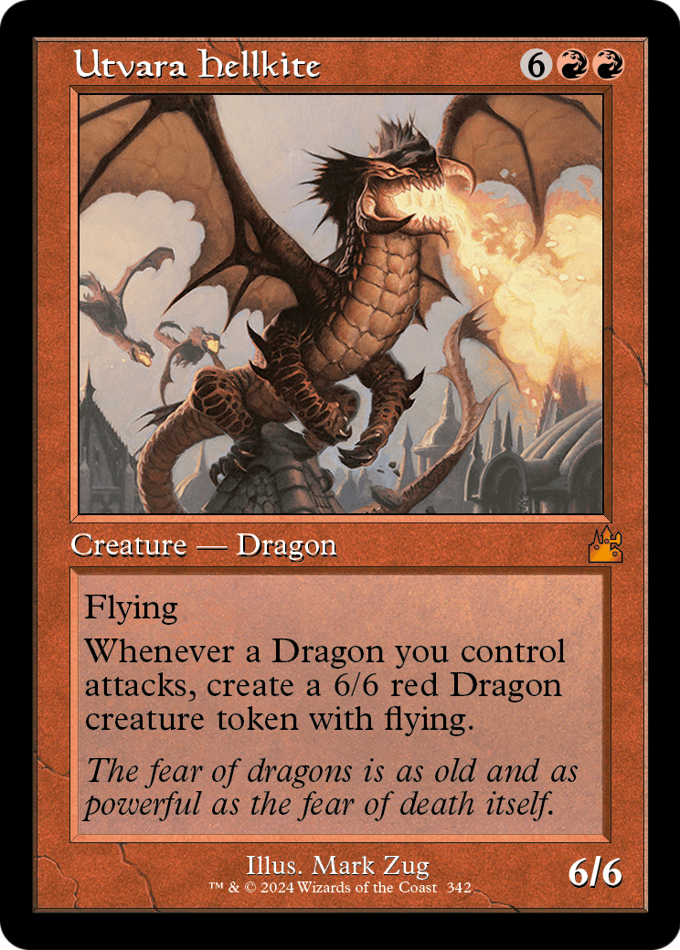 Utvara Hellkite (Retro Frame) (RVR-342) - Ravnica Remastered