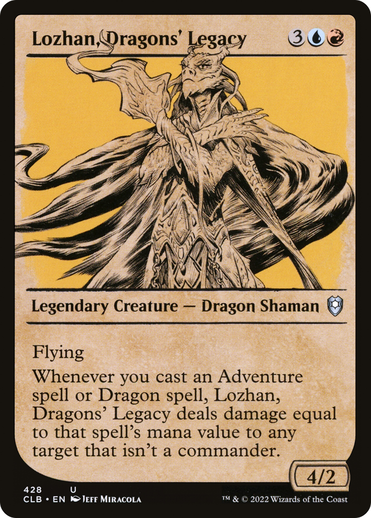 Lozhan, Dragons' Legacy (Showcase) (CLB-428) - Commander Legends: Battle for Baldur's Gate: (Showcase) Foil