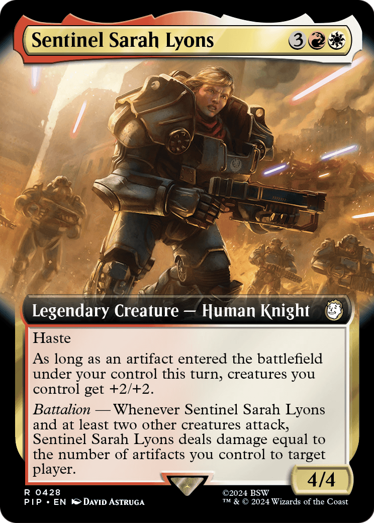 Sentinel Sarah Lyons (Extended Art) (PIP-428) - Fallout: (Extended Art) Foil