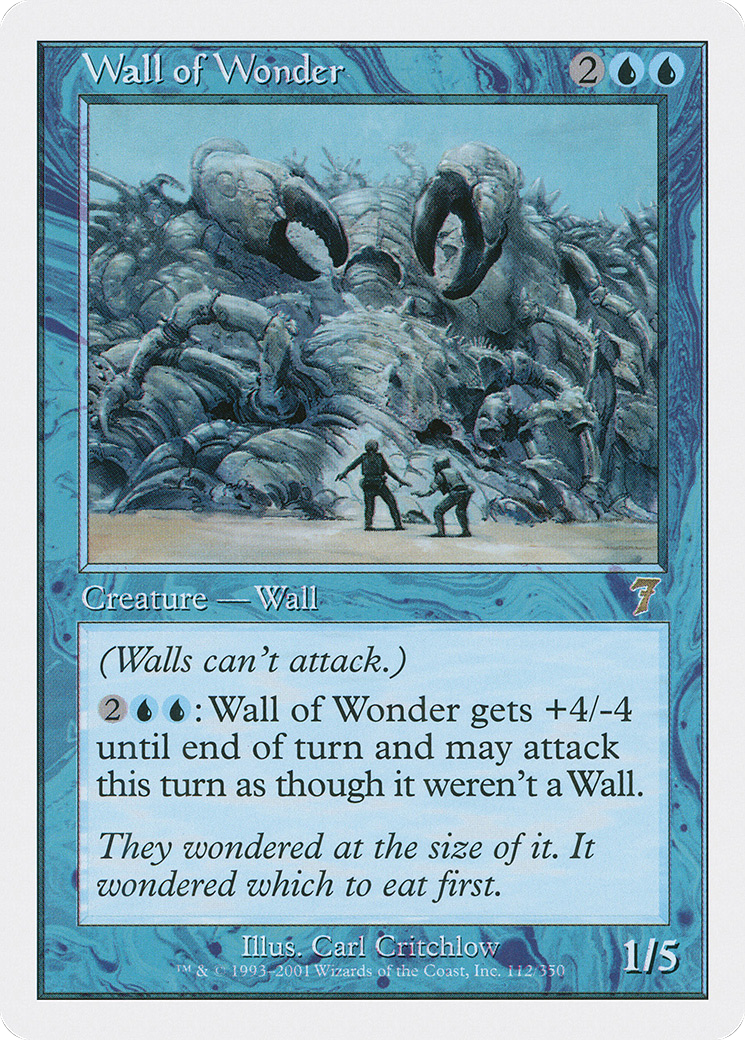 Wall of Wonder (7ED-112) - 7th Edition Foil
